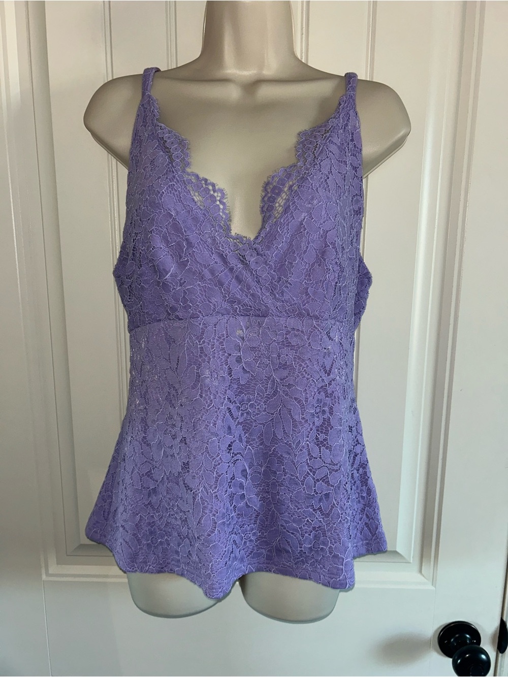 NEW Boston Proper Lavender Lace V-Neck Camisoles Sz XL
